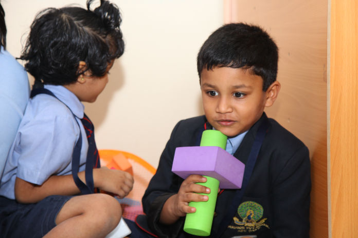 Communication skills of KG student in Mayoor Private School